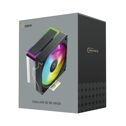 Вентилятор для процессора Ocypus Delta A40 SE BK ARGB TDP 190W 4-pin Intel/AMD Черный