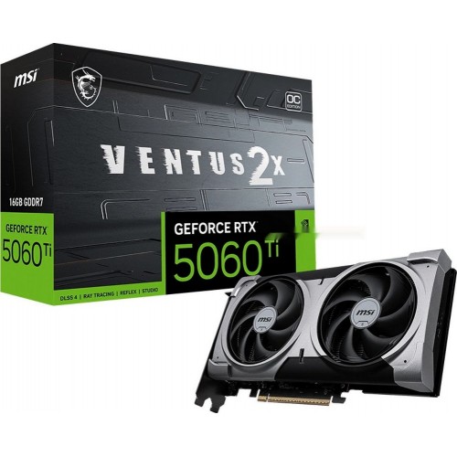 Видеокарта MSI GeForce RTX 5060 Ti 16G VENTUS 2X OC PLUS 16Gb GDDR7 128-bit 1xHDMI 3xDP G506T-16V2CP