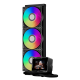 Водяное охлаждение для CPU PCCooler GT360M ARGB Display BK 115X/1200/1700/1851/AM4/AM5 Черный