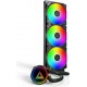 Водяное охлаждение для CPU Montech LightFlow ARGB 360 (B) TDP 300W 3x120 1170/1851/AM4/AM5 Black