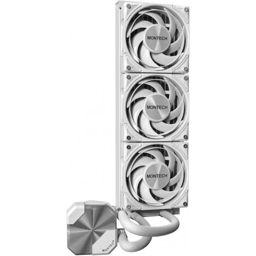 Водяное охлаждение для CPU Montech HyperFlow Silent 360 (W) TDP 350W 3x120 115x-1851/AM3-AM5 White