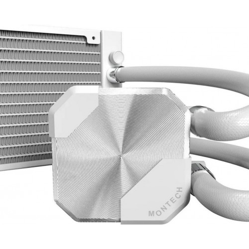 Водяное охлаждение для CPU Montech HyperFlow Silent 360 (W) TDP 350W 3x120 115x-1851/AM3-AM5 White