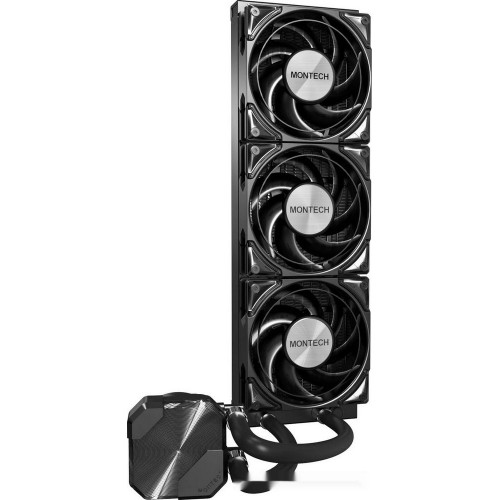 Водяное охлаждение для CPU Montech HyperFlow Silent 360 (B) TDP 350W 3x120 115x-1851/AM3-AM5 Black
