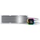 Водяное охлаждение для CPU Montech HyperFlow Digital 360 (W) TDP 350W 3x120 115x-1851/AM3-AM5 White