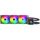 Водяное охлаждение для CPU Montech HyperFlow Digital 360 (B) TDP 350W 3x120 115x-1851/AM3-AM5 Black