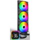 Водяное охлаждение для CPU Montech HyperFlow Digital 360 (B) TDP 350W 3x120 115x-1851/AM3-AM5 Black