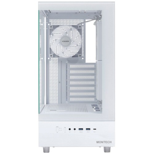 Корпус Montech XR (W) ATX/Micro-ATX/Mini-ITX 2xUSB3.0 1xType-C 1xAudio 1xMic Белый