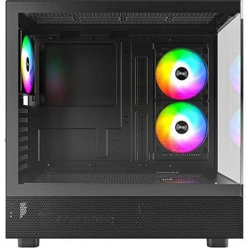 Корпус Montech XR (B) ATX/Micro-ATX/Mini-ITX 2xUSB3.0 1xType-C 1xAudio 1xMic Черный