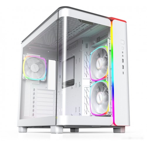 Корпус Montech KING 95 PRO (W) ATX/Micro-ATX/Mini-ITX 2xUSB3.0 1xType-C 1xAudio 1xMic Белый