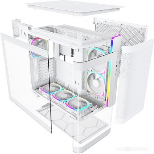 Корпус Montech KING 95 PRO (W) ATX/Micro-ATX/Mini-ITX 2xUSB3.0 1xType-C 1xAudio 1xMic Белый