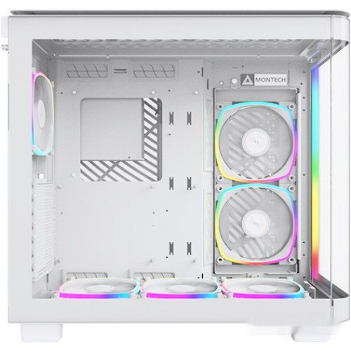 Корпус Montech KING 95 PRO (W) ATX/Micro-ATX/Mini-ITX 2xUSB3.0 1xType-C 1xAudio 1xMic Белый