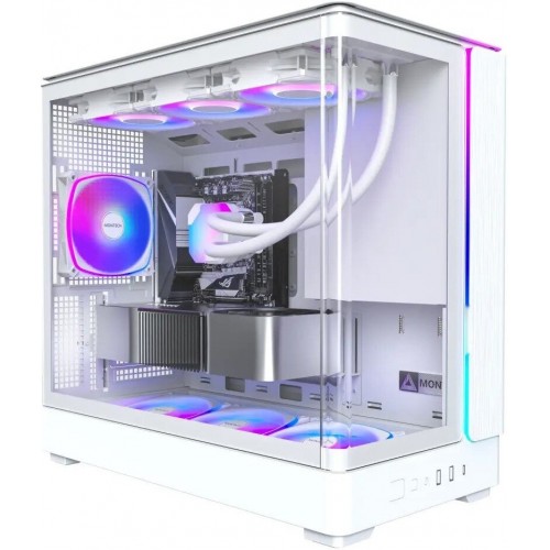 Корпус Montech KING 15 PRO (W) Micro-ATX/Mini-ITX 2xUSB3.0 1xType-C 1xAudio Белый