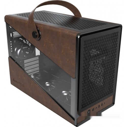 Корпус Montech Heritage PRO (B) Micro-ATX/Mini-ITX (Back-Connected MB) 2xUSB 1xType-C 1xAudio Черный