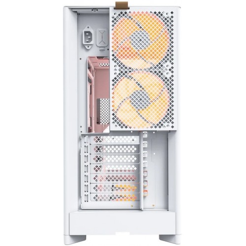 Корпус Montech HS02 PRO (W) ATX/Micro-ATX/Mini-ITX (Back-Connected MB) 2xUSB 1xType-C 1xAudio Белый