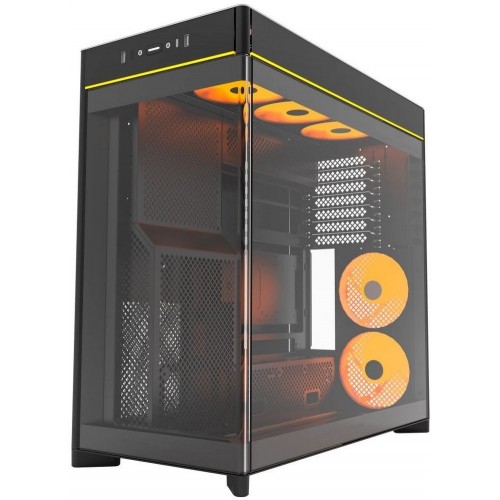 Корпус Montech HS02 PRO (B) ATX/Micro-ATX/Mini-ITX (Back-Connected MB) 2xUSB 1xType-C 1xAudio Черный