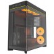 Корпус Montech HS02 PRO (B) ATX/Micro-ATX/Mini-ITX (Back-Connected MB) 2xUSB 1xType-C 1xAudio Черный