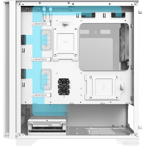 Корпус Montech AIR 100 ARGB (W) Micro-ATX/Mini-ITX 2xUSB3.0 1xUSB2.0 1xAudio 1xMic Белый