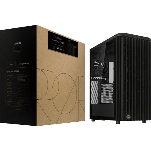 Корпус ASUS PROART PA401 WOOD TG PWM BLACK ATX 90DC00M0-B39000