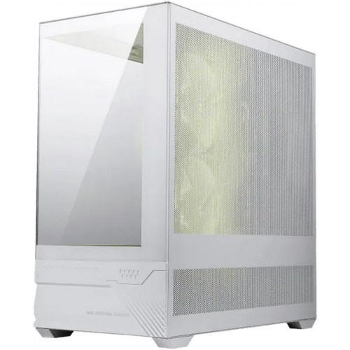 Компьютерный корпус MSI MAG PANO M110R WHITE mATX/Mini-ITX, 1xUSB-A, 1xType-C, 1xAudio, 1xMic, mATX