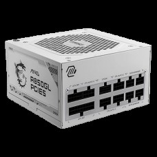 Блок питания MSI  850W, MAG A850GL PCIE5 WHITE, Full Modular, ATX, 80+ GOLD, >90%, Fan 120mm, Белый