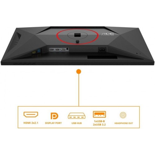 Монитор Игровой 27" AOC Q27G4SRU/01 IPS 2560x1440 320Hz 1ms 450cd/m 1000:1 2xHDMI 1xDP 2Wx2 Black