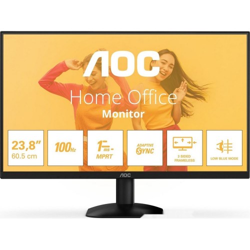 Монитор 23,8" AOC 24B35HM2/01/00 VA 1920x1080 100Hz 1мс 300кд/м 4000:1 1xHDMI 1xD-SUB Black