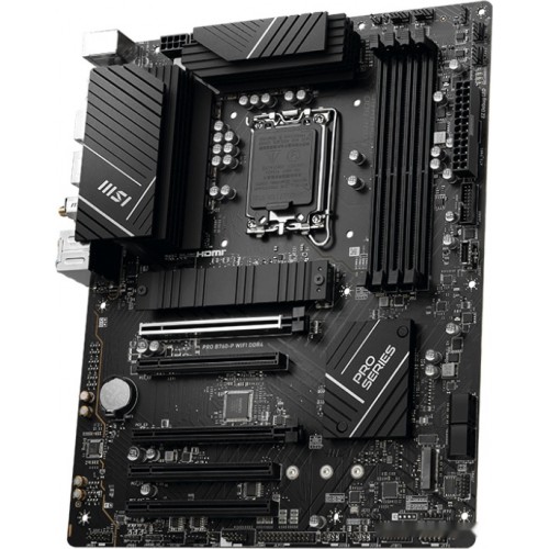 Материнская плата MSI PRO B760-P WIFI DDR4 LGA1700 4xDDR4 4xSATA3 RAID 2xM.2 HDMI DP ATX