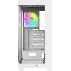 Корпус Ocypus Gamma C72 WH ARGB ATX/mATX/ITX 3xUSB Белый Gamma-C72-WHD400XX-GL