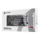 Клавиатура USB, Attack Shark X820 Ultra Black Warrior,Черный, KeyBoard switch, 80 keys+1knob+LCD0.85", 2,4/BT/cable