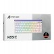 Клавиатура USB, Attack Shark R85 HE Wite Contour, Белый, KeyBoard Magnetic Purple switch, EN/RU/KZ, cable, WH