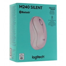 Мышь Logitech M240 Silent , Розовый, Mouse Wireless, 400-4000 dpi, BT (910-007121) 1x AA Pink
