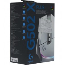 Мышь Logitech G502 X Plus , Белый, Mouse Wireless, USB, White, [910-006172]