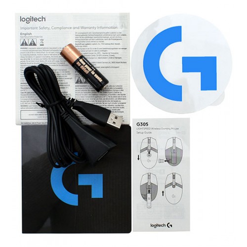 Мышь Logitech G305, [910-005291], Mouse Wireless optical, 6 buttons, 200-12000dpi, USB, [910-005291]