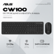 Клавиатура и мышь ASUS CW100 KEYBOARD+MOUSE/BK/RU/104//2.4GHZ/COPILOT