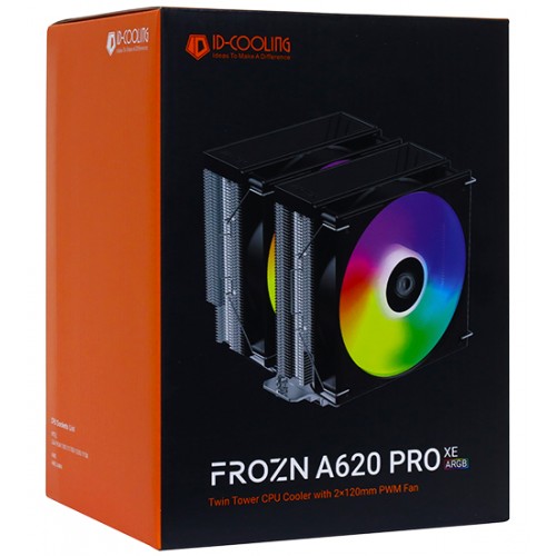 Система охлаждения ID-Cooling FROZN A620 PRO XE ARGB, Cooler S1954/1700/1851/1200/AMD, 260W, 300-2000rpm,4pin