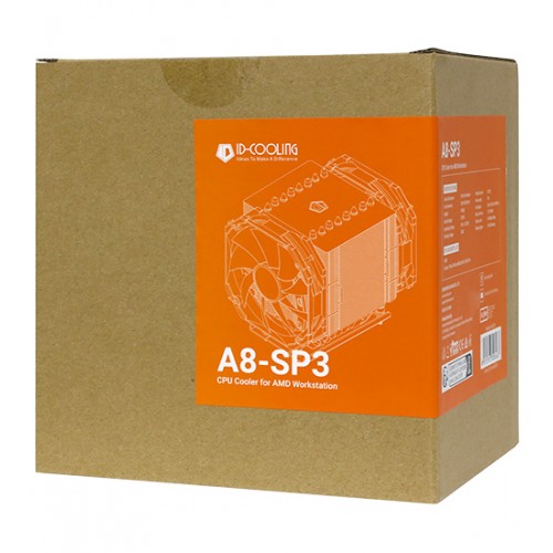 Система охлаждения ID-COOLING A8-SP3, Cooler for SP6/sTR5/SP3/TR4/sTRX4, 320W, 400-2100 rpm