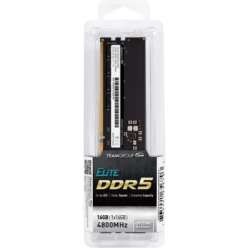 Оперативная память 16GB 4800MHz DDR5 Team Group ELITE PC5-38400 CL-40 TED516G4800C4001