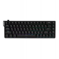 Клавиатура USB, Aula WIN68HE , Black+Black Keycaps, Keyboard AULA Magnetic, Gray Wood switch, 68 keys EN/RU, wired