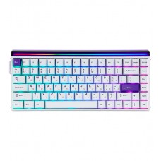 Клавиатура USB, Aula HERO 84HE , белый, KeyBoard AULA Magnetic, Black King switch, 84 keys EN/KZ/RU, wired, White