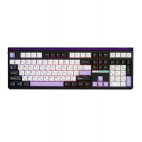 Клавиатура Bluetooth, Aula H108 , White-Black-Blue, KeyBoard BT/wireless/Type-C, mechanical
