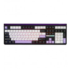 Клавиатура Bluetooth, Aula H108 , White-Black-Blue, KeyBoard BT/wireless/Type-C, mechanical