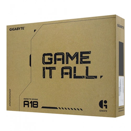Ноутбук Gigabyte Gaming A18 3WHK3KZC94SD, (9RGA8AB7WHKDJK0KZ000), NB (), Ryzen 7 260-3.8/1TB SSD/16GB/RTX 5070 8GB/18" WQXGA/Dos