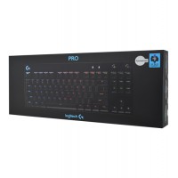 Клавиатура USB, Logitech G Pro [920-009393], Черный, KeyBoard GX Blue Switch, ruslat, 1.8m cable, black
