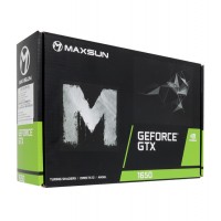 Видеокарта MaxSun GTX 1650 [MS-GTX1650 TR 4GD6], 4 GB, GPU NVIDIA, DP/DVI/HDMI, GDDR6/128bit, [MS-GTX1650 TR 4GD6]