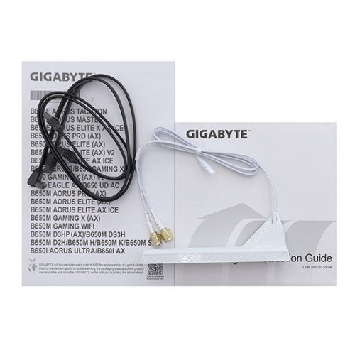 Материнская плата Gigabyte B650M AORUS ELITE AX ICE, MB Socket AM5, MATX, AMD B650 (DP+HDMI), 4DDR5, 2PCIx16