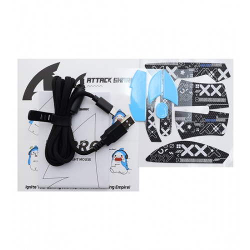 Мышь ATTACK SHARK V3 PRO Black, Черный, Mouse Optical 25000 dpi, BT/2.4GHz/USB, Black