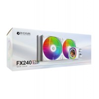 Система водяного охлаждения процессора ID-Cooling FX240 LCD WHITE, Water Cooler for S1851/1700/1200/115X/AMD