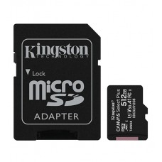 Карта памяти Kingston SDCS2/512GB Class 10 512GB + адаптер