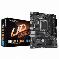 Материнская плата GIGABYTE H610M K DDR4, LGA1700, H610, PCI-Ex 4.0, HDMI, 1xM.2, 2xSATA, DDR4