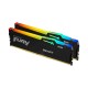 Оперативная память Kingston Fury Beast RGB 32Gb (16x2) 5600MHz DDR5 DIMM, CL40, 1.1v, KF556C40BBAK2-32